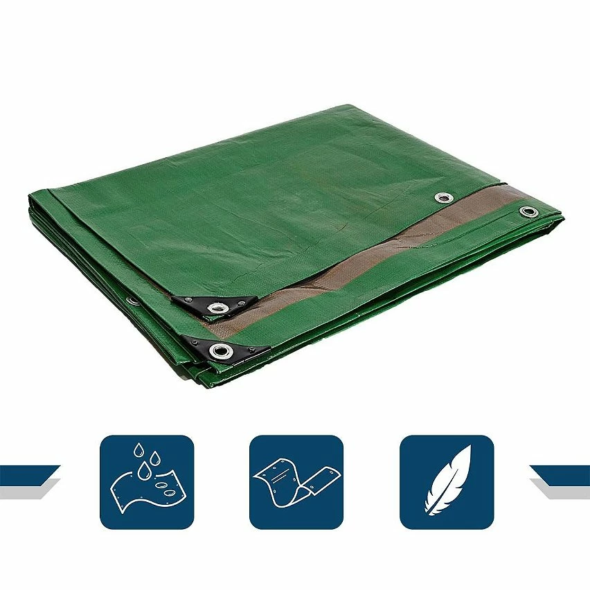 Wholesale 😉 TECPLAST Bâche Toiture 3x5 m 250TO Verte et Marron - Haute Performance - Bâche d'étanchéité pour Couvreur et Charpentier ❤️ 2 Wholesale 😉 TECPLAST Bâche Toiture 3x5 m 250TO Verte et Marron - Haute Performance - Bâche d'étanchéité pour Couvreur et Charpentier ❤️ – Image 2