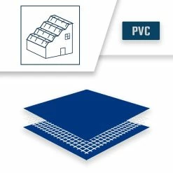 Cheap 🔥 TECPLAST Bâche Toiture 10x15 m Ignifugée M2 680TO2 Bleue - Qualité 15 ans - Bâche d'étanchéité pour Couvreur - Made in France ✨ -Pas Cher Facom Magasin 3663936004862 4 6