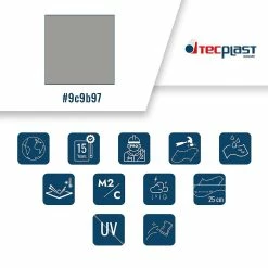 Deals 💯 TECPLAST Bâche Toiture 10x12 m Ignifugée M2 680TO2 Grise - Qualité 15 ans - Bâche d'étanchéité pour Couvreur - Made in France 🛒 9 Deals 💯 TECPLAST Bâche Toiture 10x12 m Ignifugée M2 680TO2 Grise - Qualité 15 ans - Bâche d'étanchéité pour Couvreur - Made in France 🛒 -Pas Cher Facom Magasin 3663936005333 3 3