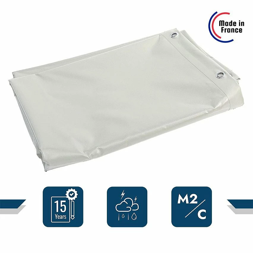 Best Sale đ TECPLAST BĂąche Toiture 2x3 m IgnifugĂ©e M2 680TO2 Blanche - QualitĂ© 15 ans - BĂąche d'Ă©tanchĂ©itĂ© pour Couvreur - Made in France đ 2 Best Sale đ TECPLAST BĂąche Toiture 2x3 m IgnifugĂ©e M2 680TO2 Blanche - QualitĂ© 15 ans - BĂąche d'Ă©tanchĂ©itĂ© pour Couvreur - Made in France đ â Image 2