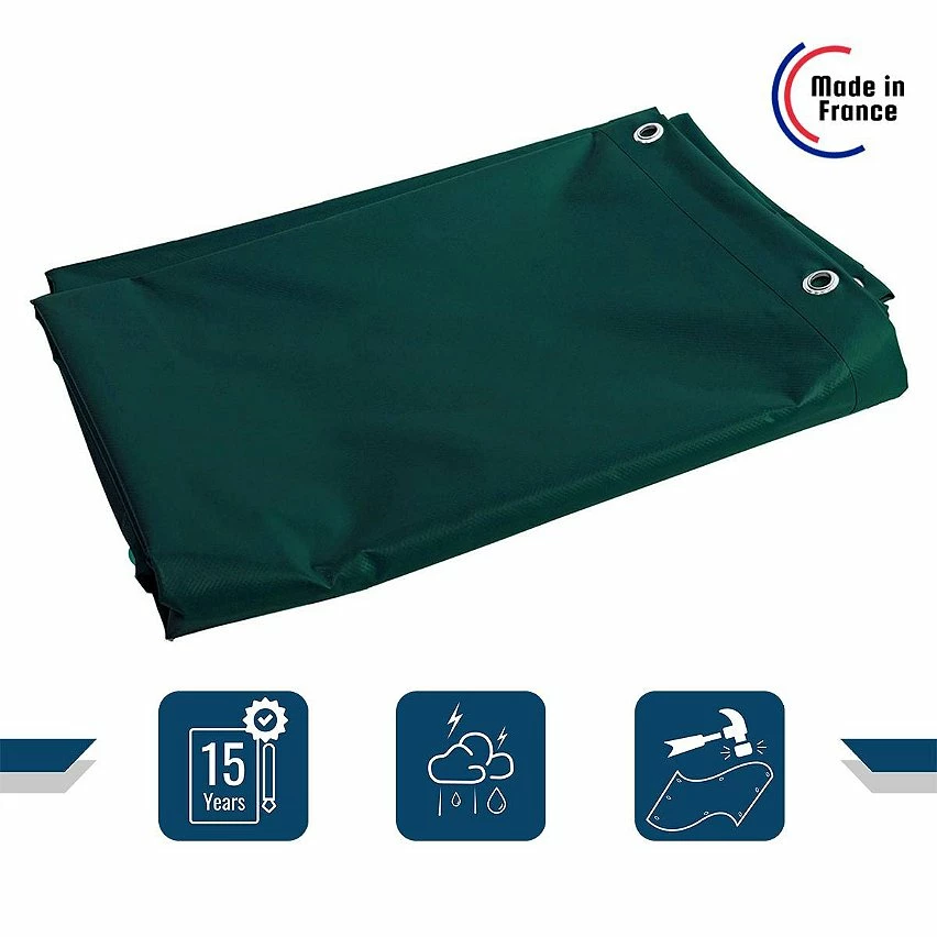 Best deal 🔥 TECPLAST Bâche Toiture 2x3 m 900TO Verte - Qualité 15 ans - Bâche d'étanchéité pour Couvreur et Charpentier - Made in France ❤️ 2 Best deal 🔥 TECPLAST Bâche Toiture 2x3 m 900TO Verte - Qualité 15 ans - Bâche d'étanchéité pour Couvreur et Charpentier - Made in France ❤️ – Image 2