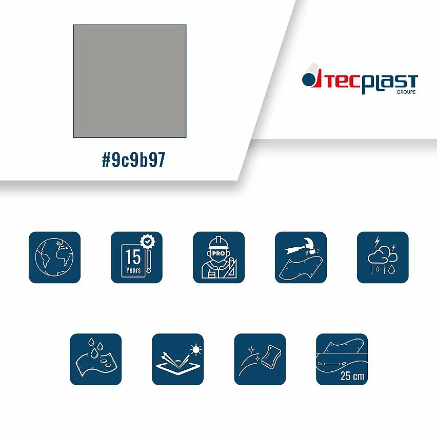 Hot Sale đ„ TECPLAST BĂąche Toiture 2x3 m 900TO Grise - QualitĂ© 15 ans - BĂąche d'Ă©tanchĂ©itĂ© pour Couvreur et Charpentier - Made in France đ 3 Hot Sale đ„ TECPLAST BĂąche Toiture 2x3 m 900TO Grise - QualitĂ© 15 ans - BĂąche d'Ă©tanchĂ©itĂ© pour Couvreur et Charpentier - Made in France đ â Image 3