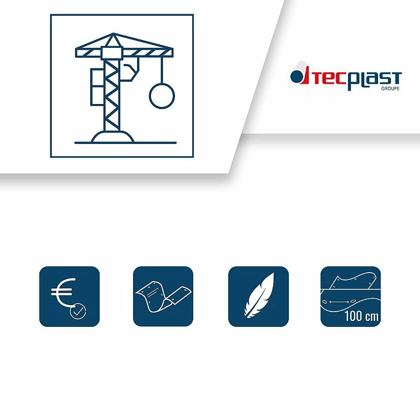 Brand new 💯 TECPLAST Bâche de Chantier 4x5 m 80CH Bleue - Economique - Bâche de protection pour Travaux d'intérieur - Anti-poussière 👍 3 Brand new 💯 TECPLAST Bâche de Chantier 4x5 m 80CH Bleue - Economique - Bâche de protection pour Travaux d'intérieur - Anti-poussière 👍 – Image 3
