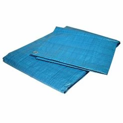 Brand new 💯 TECPLAST Bâche de Chantier 4x5 m 80CH Bleue - Economique - Bâche de protection pour Travaux d'intérieur - Anti-poussière 👍