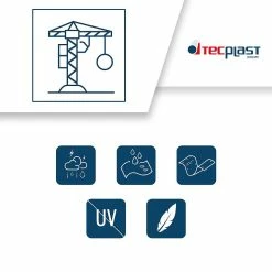 Cheapest 😉 TECPLAST Bâche de Chantier 3x4 m 170CH - Bâche Armée Verte - Haute Qualité - Protection imperméable pour Travaux d'extérieur ✨ -Pas Cher Facom Magasin 3663936006149 3