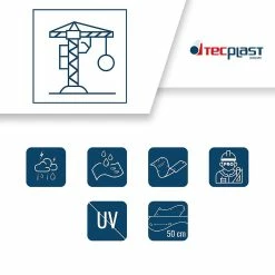 Hot Sale 🧨 TECPLAST Bâche de Chantier 4x5 m 250CH Verte et Marron - Haute Performance - Bâche de protection étanche pour Travaux 🥰 -Pas Cher Facom Magasin 3663936006194 3 4