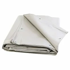 Flash Sale 😀 TECPLAST Bâche de Chantier 2x3 m Ignifugée M2 680TO2 Blanche - Qualité 15 ans - Bâche étanche pour Travaux - Made in France 🌟
