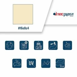 Top 10 💯 TECPLAST Bâche de Protection 4,1x3,1 m 680MU Ivoire - Qualité 10 ans - Bâche PVC étanche - Résistance Anti-UV - Made in France 👏 -Pas Cher Facom Magasin 3663936009799 3 7