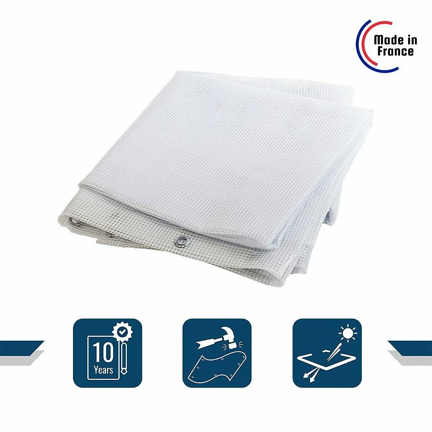 Deals 😀 TECPLAST Bâche de Protection 2,1x3 m 500MU - Qualité 10 ans - Bâche Armée Transparente étanche - Anti-UV - Made in France 👍 2 Deals 😀 TECPLAST Bâche de Protection 2,1x3 m 500MU - Qualité 10 ans - Bâche Armée Transparente étanche - Anti-UV - Made in France 👍 – Image 2