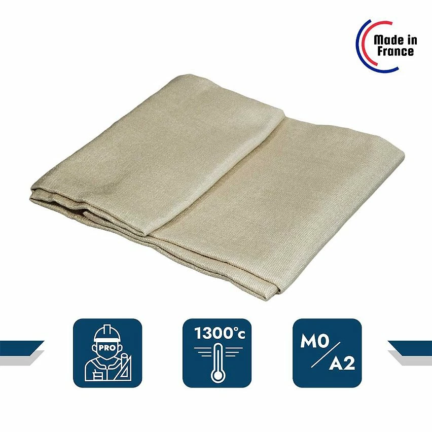 Budget 🎁 TECPLAST Toile Anti-Chaleur 0,9x2 m 1300SD0 - Performance 1300 degrés - Bâche de protection Soudure Ignifugée M0 Made In France 😀 2 Budget 🎁 TECPLAST Toile Anti-Chaleur 0,9x2 m 1300SD0 - Performance 1300 degrés - Bâche de protection Soudure Ignifugée M0 Made In France 😀 – Image 2