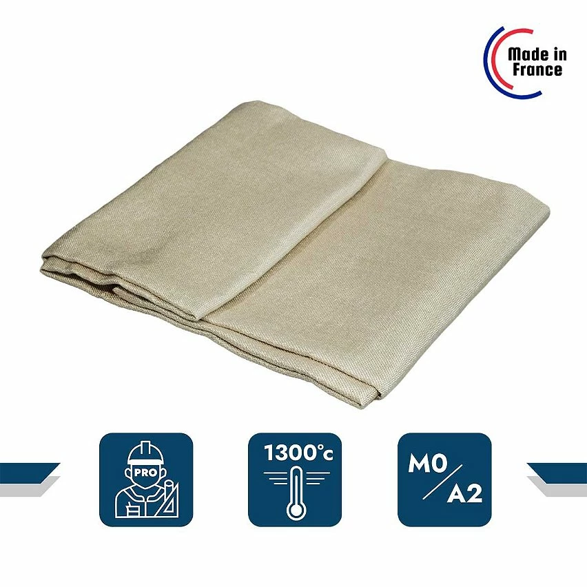Buy ❤️ TECPLAST Toile Anti-Chaleur 0,9x1 m 1300SD0 - Performance 1300 degrés - Bâche de protection Soudure Ignifugée M0 Made In France ✨ 2 Buy ❤️ TECPLAST Toile Anti-Chaleur 0,9x1 m 1300SD0 - Performance 1300 degrés - Bâche de protection Soudure Ignifugée M0 Made In France ✨ – Image 2