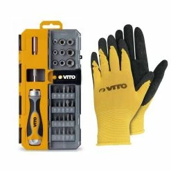 Cheap 😍 Coffret PACK 7 Outils sans fil 20V VITOPOWER + 3 Batteries + 1 Chargeur rapide + Coffret Vissage + Gants VITO 🤩 -Pas Cher Facom Magasin 3663936034807 3
