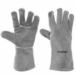 Cheapest 😀 Gants de soudeur Anti chaleur VITO SECURITY Cuir extra souple Taille 10 Manchette confort 15cm 🎉