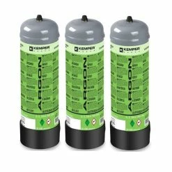 Hot Sale 🛒 Pack 3 Bouteilles de gaz ARGON PUR 110 Bar 2.2 Litres KEMPER Soudage semi-automatique MIG-Bonbonne gaz Grande contenance Jetable 💯