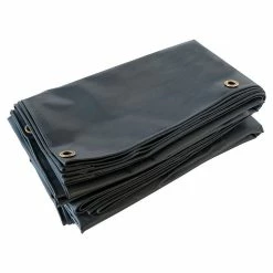 Best deal 😀 TECPLAST Bâche de Chantier 2x3 m 506CH Gris anthracite - Qualité 5 ans - Bâche de protection étanche en PVC pour Travaux 👍