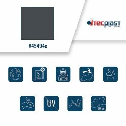 Best deal 💯 TECPLAST Bâche de Chantier 8x9 m 506CH Gris anthracite - Qualité 5 ans - Bâche de protection étanche en PVC pour Travaux 🌟 -Pas Cher Facom Magasin 3663936050531 3 12