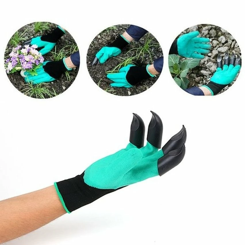 Best Pirce 🔥 Totalcadeau Gants de Jardinage avec griffes en caoutchouc et polyester 🌟 1 Best Pirce 🔥 Totalcadeau Gants de Jardinage avec griffes en caoutchouc et polyester 🌟