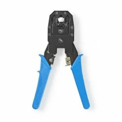 Promo ⭐ NEDIS Pinces à sertir pour RJ45 / RJ11 / RJ10, bleu 🤩 -Pas Cher Facom Magasin 3665476667217 4