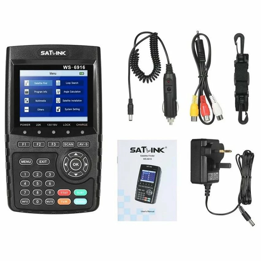 Hot Sale 🎉 PACK SATLINK WS 6916 HD Mesureur de Champ Satellite DVB-S2 HD + Batterie supplémentaire 🔔 2 Hot Sale 🎉 PACK SATLINK WS 6916 HD Mesureur de Champ Satellite DVB-S2 HD + Batterie supplémentaire 🔔 – Image 2