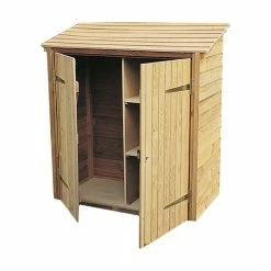 Cheap 😉 Cihb Armoire de jardin en pin 2 étagères Caps ⌛