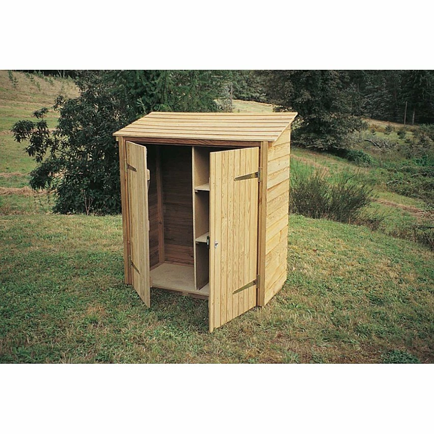 Cheap 😉 Cihb Armoire de jardin en pin 2 étagères Caps ⌛ 2 Cheap 😉 Cihb Armoire de jardin en pin 2 étagères Caps ⌛ – Image 2