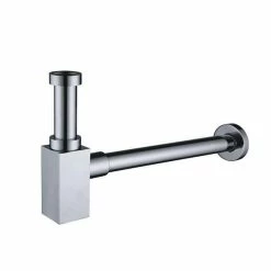 Best Sale 🥰 Palici Siphon à tasse carré design en laiton chromé, G 1/4 👏