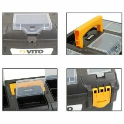 Wholesale 🥰 Vito Boite à outils 18" 432 x 250 x 238 mm Caisse a outils multi-rangement haute résistance 🌟 -Pas Cher Facom Magasin 3701107715541 4