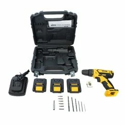 Cheap 😍 Vito Perceuse Visseuse 14,4V 3 batteries lithium-ion 2.0Ah + Chargeur rapide Eclairage LED Indicateur de charge ⭐ 11 Cheap 😍 Vito Perceuse Visseuse 14,4V 3 batteries lithium-ion 2.0Ah + Chargeur rapide Eclairage LED Indicateur de charge ⭐ -Pas Cher Facom Magasin 3701107718818 5