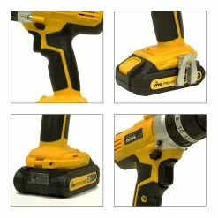 Promo ⭐ Perceuse Visseuse sans fil 20V VITOPOWER + 2 batteries 2.0 Ah + 1 Chargeur rapide 🧨 -Pas Cher Facom Magasin 3701107720590 3