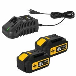 Cheapest 🔔 Perceuse Visseuse sans fil 20V VITOPOWER + 2 batteries 4.0 Ah + 1 Chargeur rapide ✔️ -Pas Cher Facom Magasin 3701107720606 4