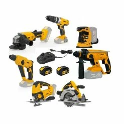 Best Pirce 😉 PACK 7 Outils LITHIUM 20V VITOPOWER + 2 Batteries 2AH + Chargeur rapide GAMME EGO LI- ION LITHIUM 20V Sans fil 🧨