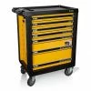 Discount 🧨 Servante d'atelier VITO 7 tiroirs Chariot d'atelier sur roues Haute qualité Avec frein Meuble de garage Etabli ⌛