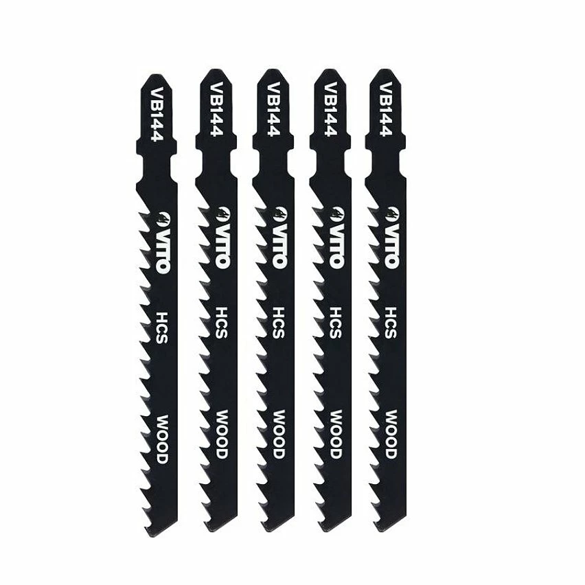 Best Pirce 🛒 Lot de 5 Lames pour scie sauteuse Special BOIS 100mm VITO Coupe 5 à 50mm Emboîtement Bosch VB144. 👍 1 Best Pirce 🛒 Lot de 5 Lames pour scie sauteuse Special BOIS 100mm VITO Coupe 5 à 50mm Emboîtement Bosch VB144. 👍