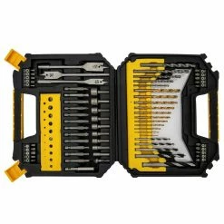 Discount 🌟 Forets Acier Pierre Bois et Embouts Mallette à outils 128 pièces VITO Boite à outils 🛒