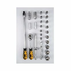 Outlet 🔥 Malette à outils 119 pièces LUXE MIXTE VITO Professionnelle Chrome vanadium Boite à outils Finition chromée satinée 🎉 -Pas Cher Facom Magasin 3701107727285 7