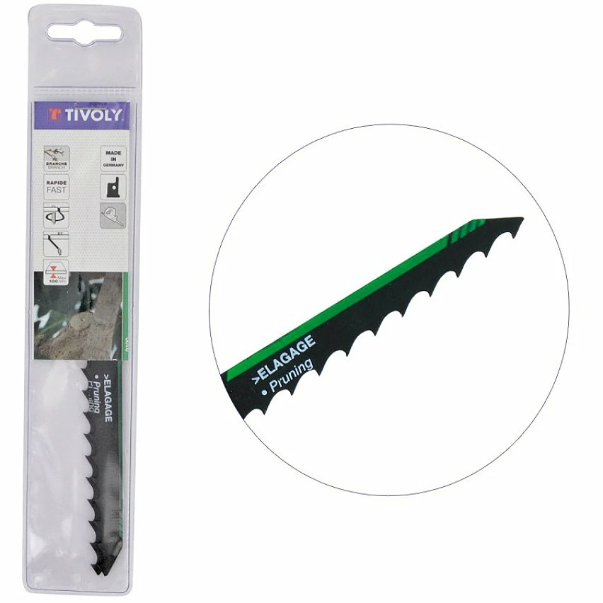 New ✔️ Lame de scie sabre HCS Elagage TIVOLY HSS L150mm coupe branches jusqu'à 10cm épaisseur - Haute Qualité 👍 1 New ✔️ Lame de scie sabre HCS Elagage TIVOLY HSS L150mm coupe branches jusqu'à 10cm épaisseur - Haute Qualité 👍