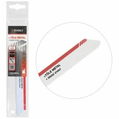 Best deal 🌟 Lame de scie sabre Tôle et Métaux TIVOLY HSS L150mm coupe tubes, plaques jusqu'à 10cm épaisseur - Haute Qualité 🎁