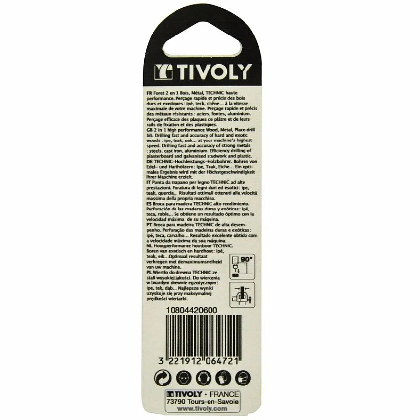 Best Pirce 🎉 Foret Bois et Métal 2en1 Ø8mm TIVOLY Perçage rapide et précis bois durs et aciers Graduation laser précision profondeur ❤️ 3 Best Pirce 🎉 Foret Bois et Métal 2en1 Ø8mm TIVOLY Perçage rapide et précis bois durs et aciers Graduation laser précision profondeur ❤️ – Image 3