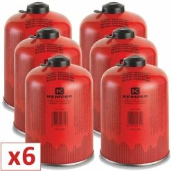 Buy 🎁 Pack de 6 cartouche gaz 460g butane propane mix KEMPER Bouteille de gaz à valve 7/16 Bonbonne camping EN 417 ✔️