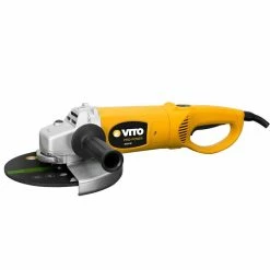 Promo 😍 Meuleuse d'angle 2000W VITO Tête acier + Disque à tronconner 230 mm 🌟