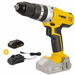 Outlet 🧨 Perceuse sans fil 20V + Batterie Lithium 2AH + Chargeur Rapide VITO EGO LI 🤩