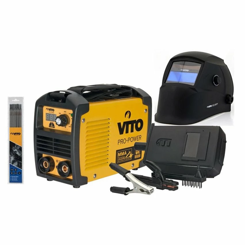 Promo ✨ Poste à souder inverter VITO 140 + Cagoule LCD VITO 9/13 + Lot 12 électrodes Acier Ø 2.5mm 🤩 4 Promo ✨ Poste à souder inverter VITO 140 + Cagoule LCD VITO 9/13 + Lot 12 électrodes Acier Ø 2.5mm 🤩 – Image 4