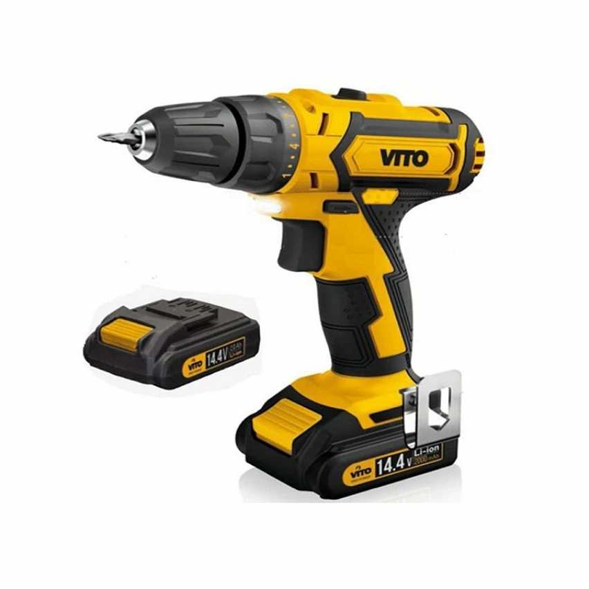 Brand new 🛒 Perceuse Visseuse 14.4V + 2 batteries Lithium 2Ah VITO + Coffret 32 Embouts + Gants + Chargeur et Mallette VITOPropower 🔥 3 Brand new 🛒 Perceuse Visseuse 14.4V + 2 batteries Lithium 2Ah VITO + Coffret 32 Embouts + Gants + Chargeur et Mallette VITOPropower 🔥 – Image 3