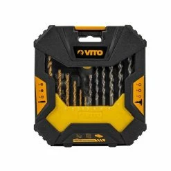 Flash Sale 💯 Perceuse à percussion 1050W VITO + Coffret 50 pièces Forets et embouts + Boite à outils 18" ⌛ -Pas Cher Facom Magasin 3701107756193 4