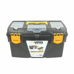 Best reviews of 🛒 Pack 3 boîtes à outils VITO 13" 16" et 18" Robustes Poignée rétractable Porte outil amovible Couvercle 3 compartiments ⭐ -Pas Cher Facom Magasin 3701107757589 6