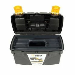 Best reviews of 🛒 Pack 3 boîtes à outils VITO 13" 16" et 18" Robustes Poignée rétractable Porte outil amovible Couvercle 3 compartiments ⭐ -Pas Cher Facom Magasin 3701107757589 7