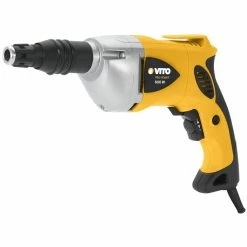 Buy 🥰 Perceuse placoplatre VITO 600w plaque de plâtre corps acier - régulateur de vitesse de rotation, poignée d'accrochage ceinture 🔥