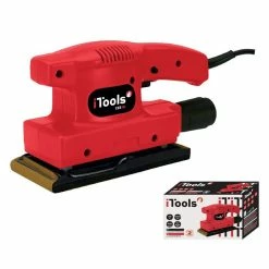 Coupon 😀 Ponceuse vibrante 135W ITools Plateau 90 X 187 Double isolation Accessoires inclus : tube et papier abrasif ❤️