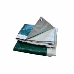 Brand new ⭐ Maille Store Bâche légère 140gr/m² Blanc/Vert 6m x 10m 🧨