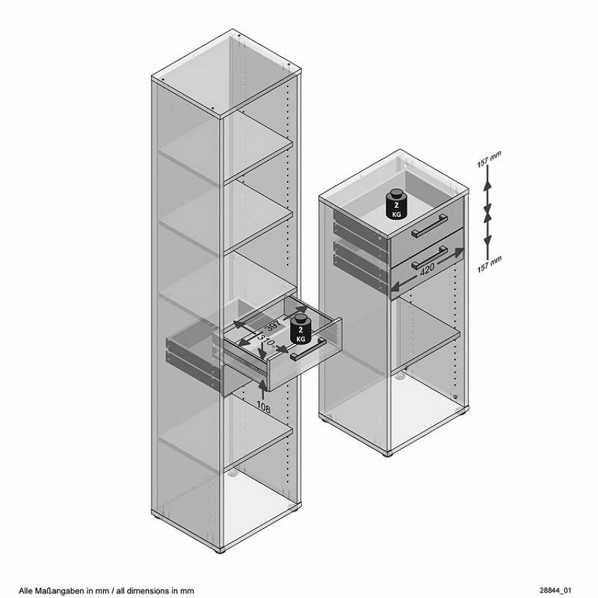 Promo đ Paris prix Assemblage 2 Tiroirs pour ĂtagĂšre "Kazed" 42cm ChĂȘne đ„ 5 Promo đ Paris prix Assemblage 2 Tiroirs pour ĂtagĂšre "Kazed" 42cm ChĂȘne đ„ â Image 5